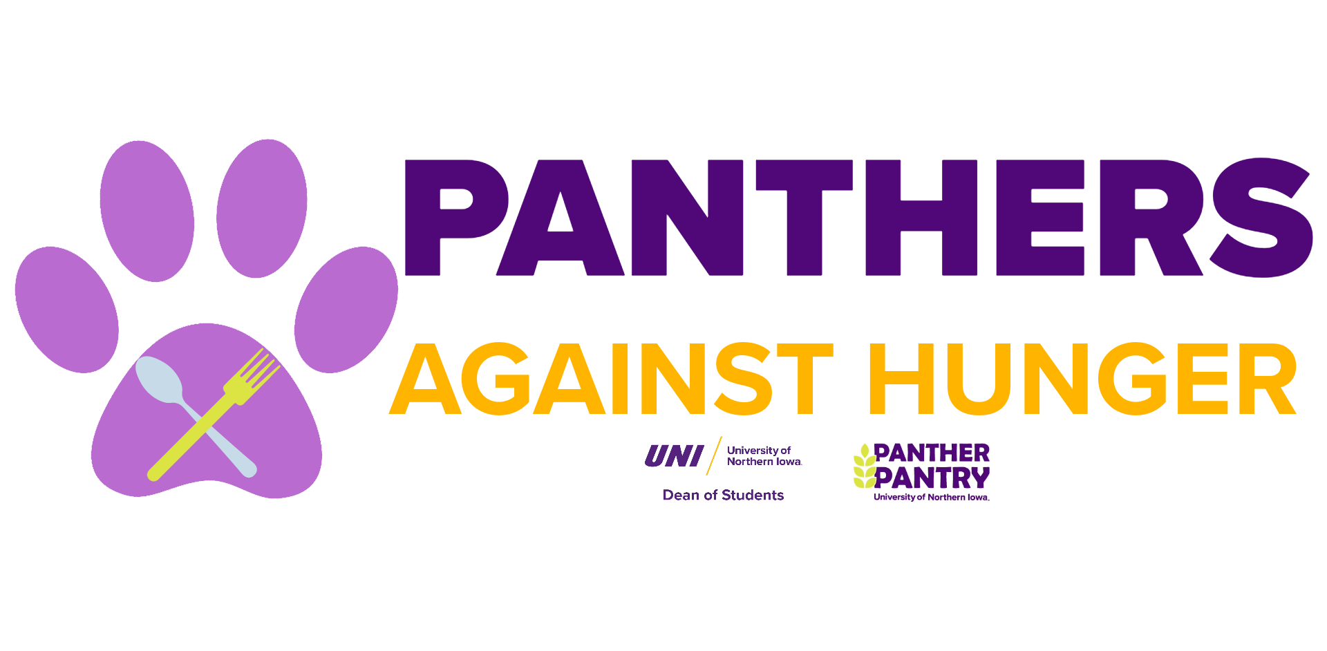 Logo for Panthers Against Hunger 